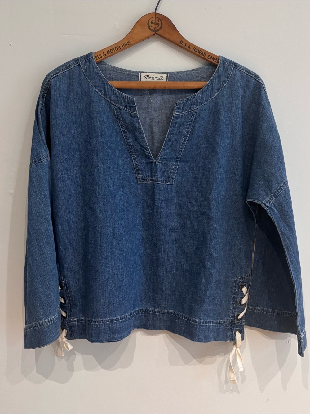 Madewell Denim Tunic Top - Blue XS